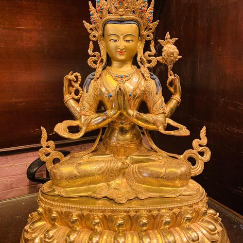 TÔN TƯỢNG QUAN ÂM TỨ THỦ 47CM
