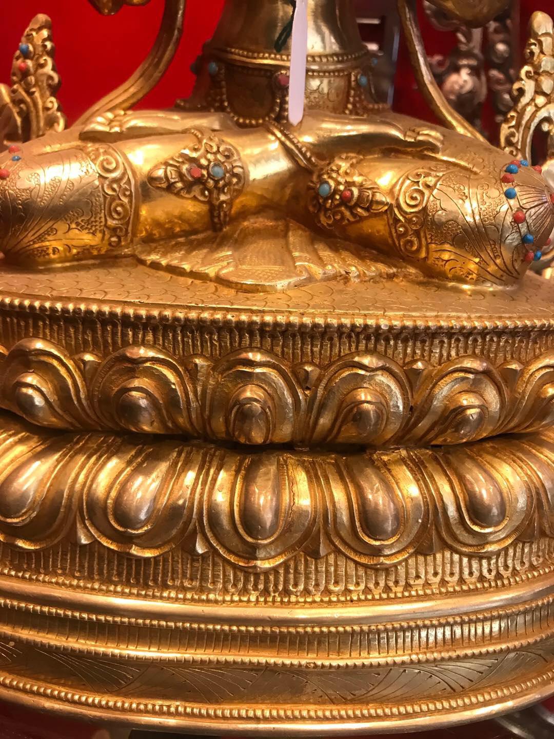 TÔN TƯỢNG QUAN ÂM TỨ THỦ 33CM