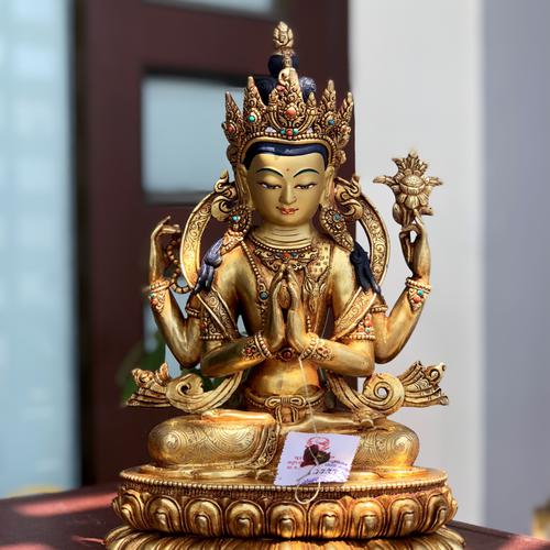 TÔN TƯỢNG QUAN ÂM TỨ THỦ 33CM