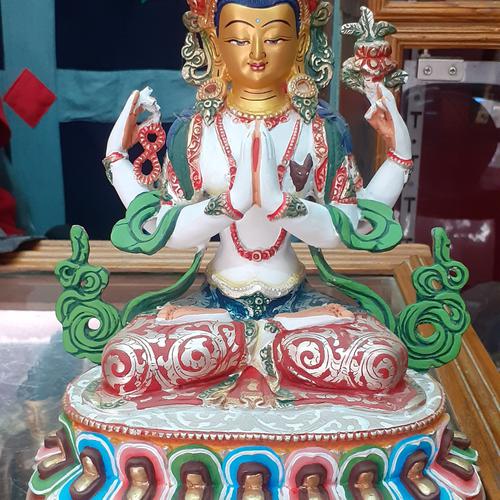 TÔN TƯỢNG QUAN ÂM TỨ THỦ 23CM