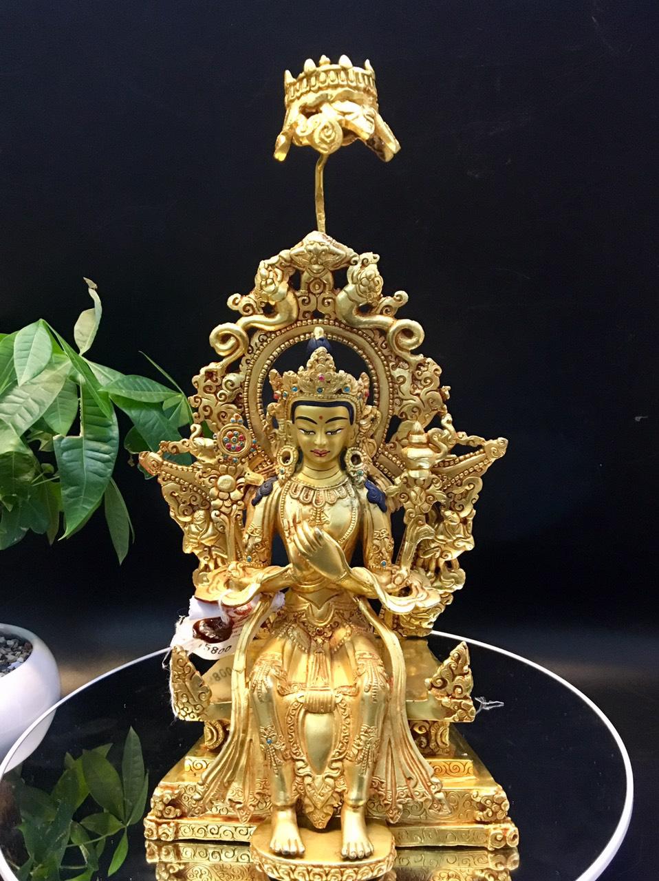 TÔN TƯỢNG PHẬT DI LẶC MẬT TÔNG NEPAL 31CM