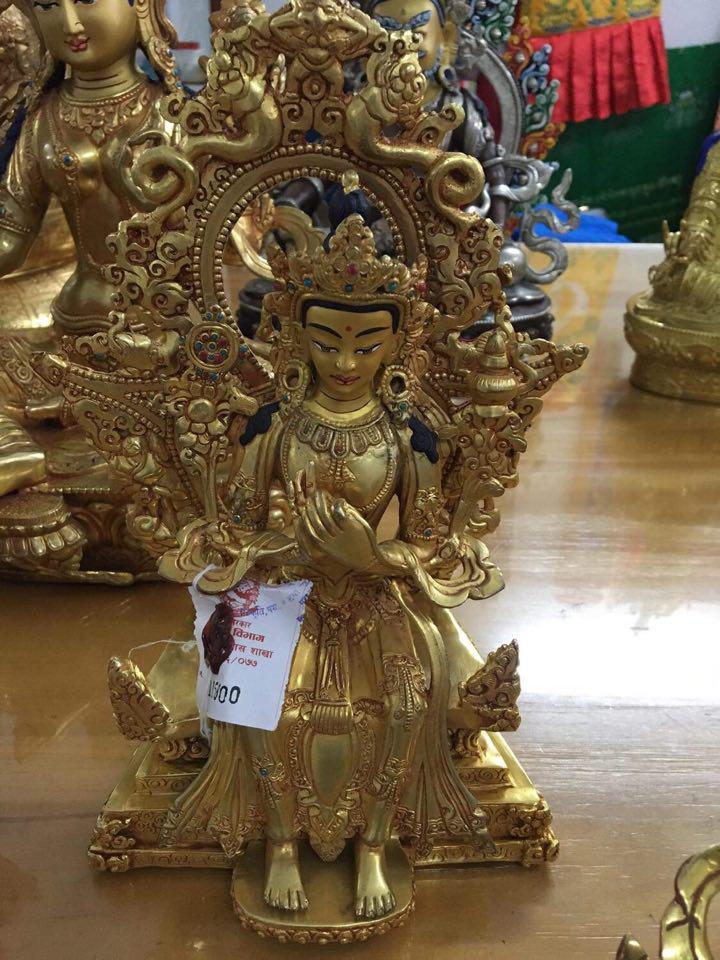 TÔN TƯỢNG PHẬT DI LẶC MẬT TÔNG NEPAL 31CM