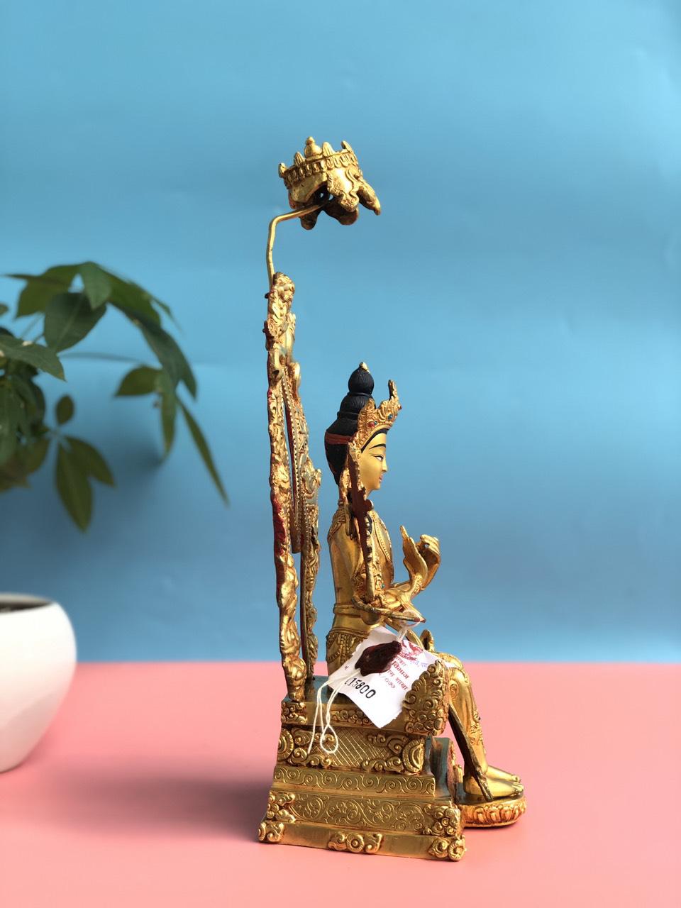 TÔN TƯỢNG PHẬT DI LẶC MẬT TÔNG NEPAL 31CM