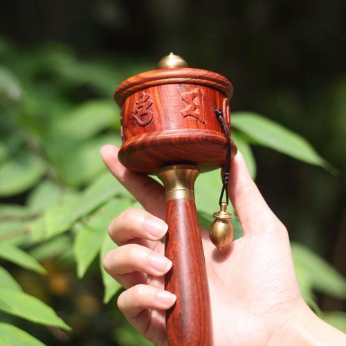 KINH LUÂN QUAY TAY GỖ ĐÀN HƯƠNG ĐỎ