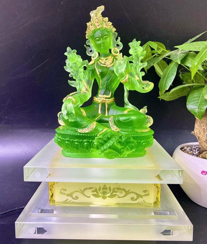 TÔN TƯỢNG TARA XANH 23CM