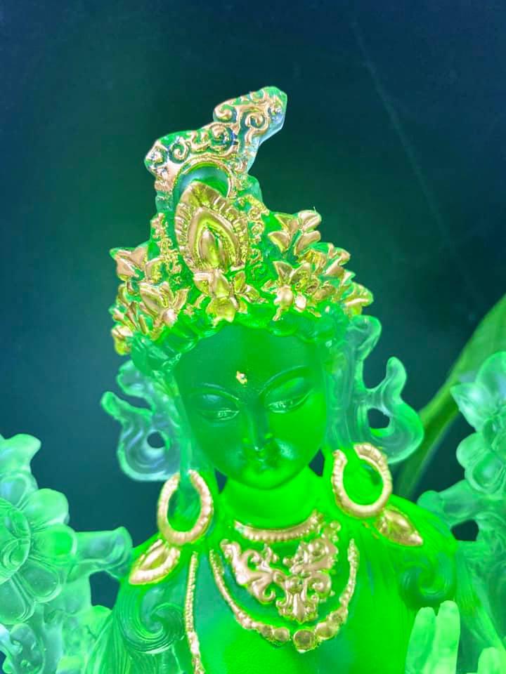 TÔN TƯỢNG TARA XANH 23CM
