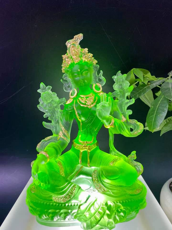 TÔN TƯỢNG TARA XANH 23CM