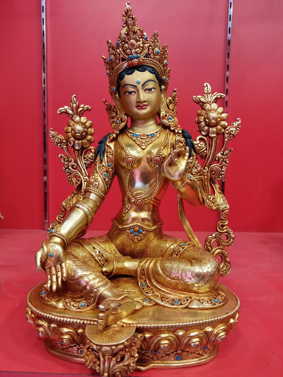 TÔN TƯỢNG TARA XANH 29CM