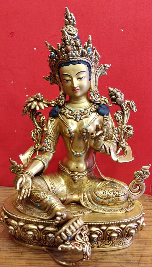 TÔN TƯỢNG TARA XANH 33CM