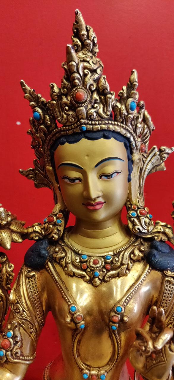 TÔN TƯỢNG TARA XANH 33CM