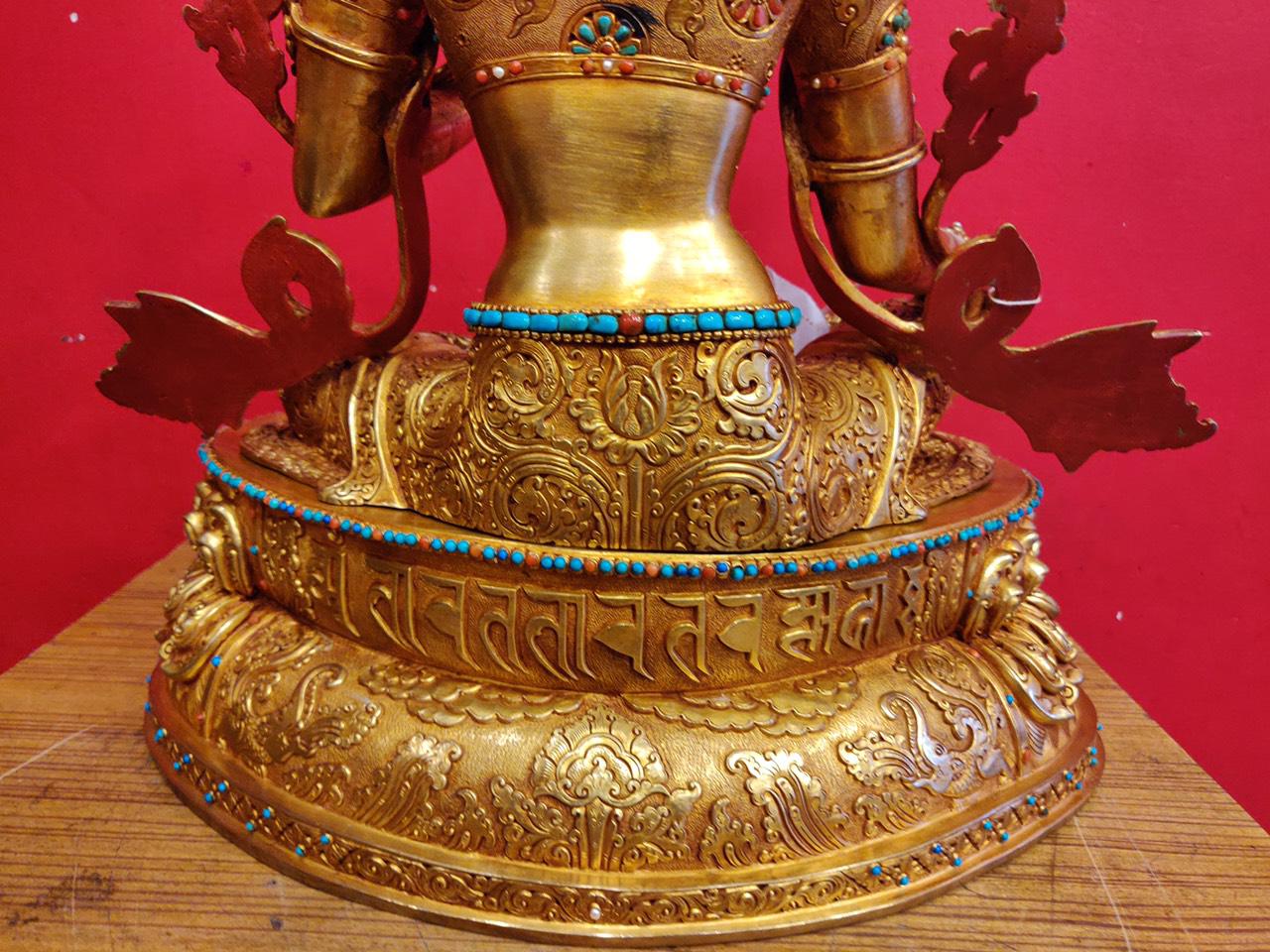 TÔN TƯỢNG TARA XANH 45CM