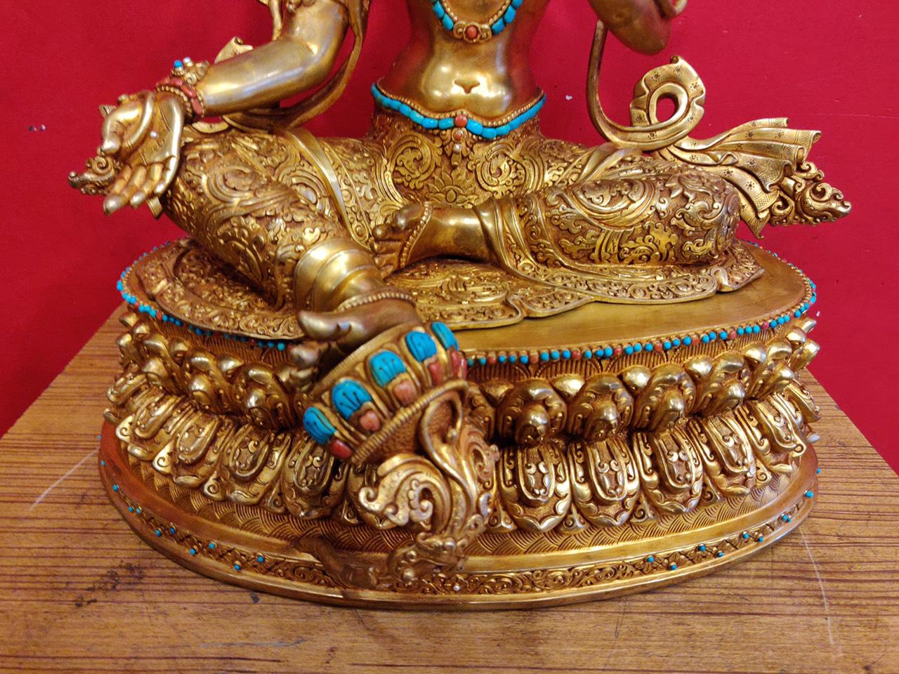 TÔN TƯỢNG TARA XANH 45CM