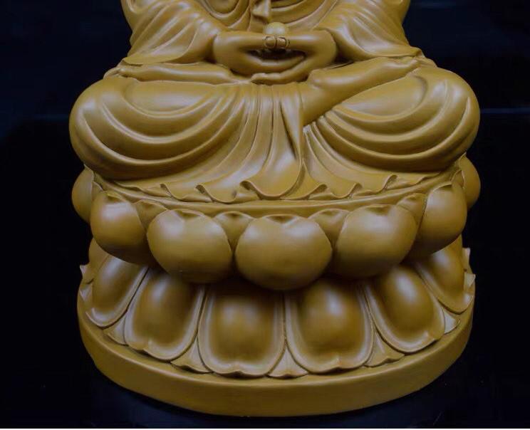 TÔN TƯỢNG A DI ĐÀ GỖ 40CM