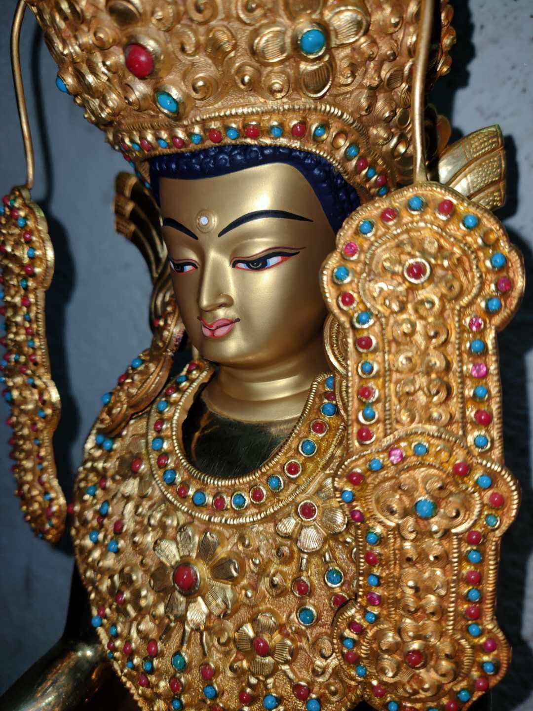 TÔN TƯỢNG THÍCH CA MÂU NI DƯỚI HÌNH TƯỚNG JOWO NEPAL 60CM