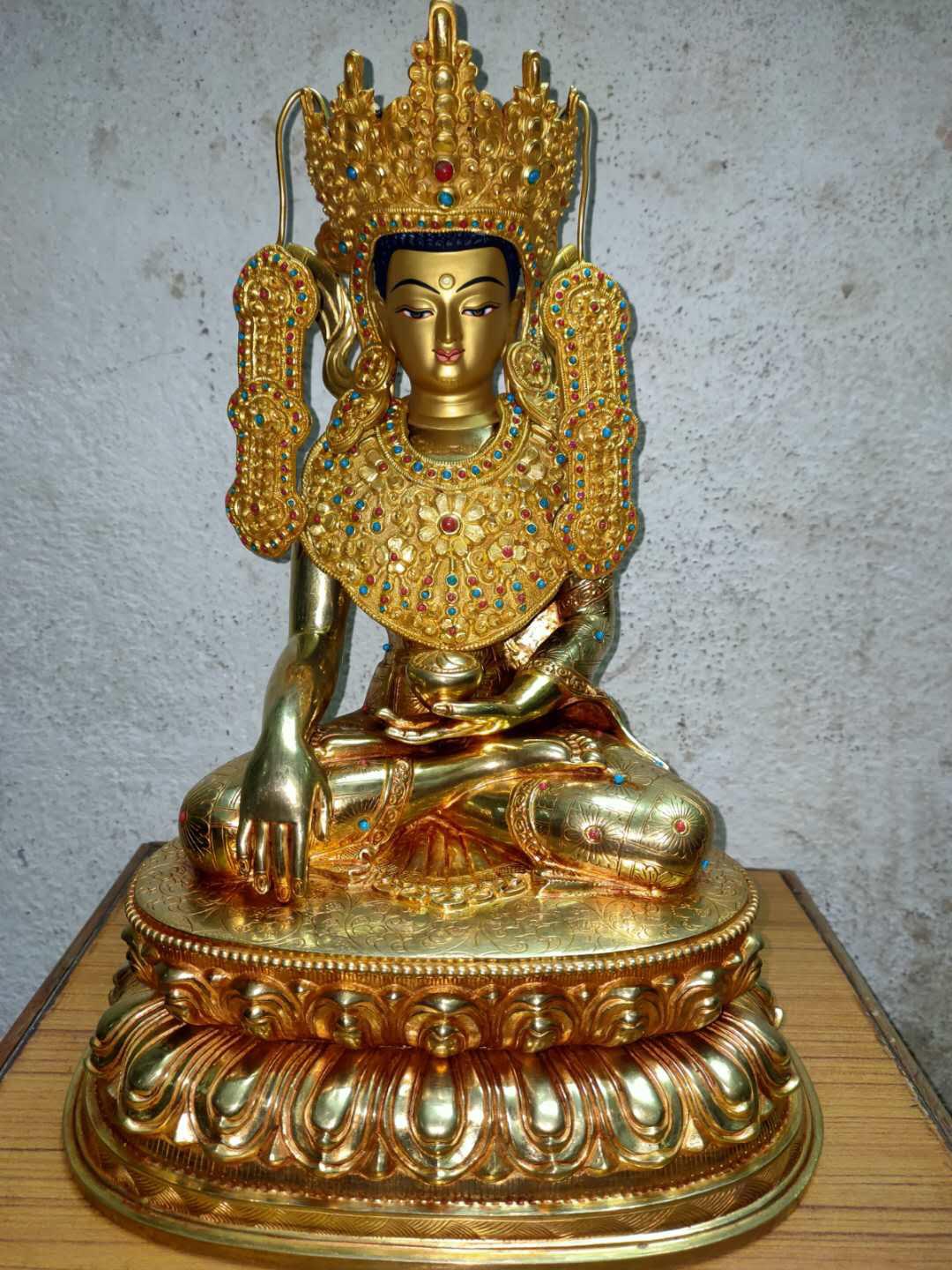 TÔN TƯỢNG THÍCH CA MÂU NI DƯỚI HÌNH TƯỚNG JOWO NEPAL 60CM