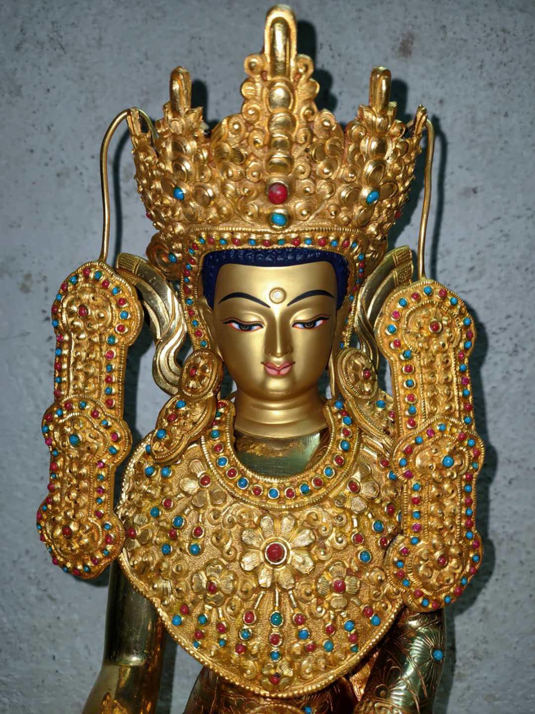 TÔN TƯỢNG THÍCH CA MÂU NI DƯỚI HÌNH TƯỚNG JOWO NEPAL 60CM