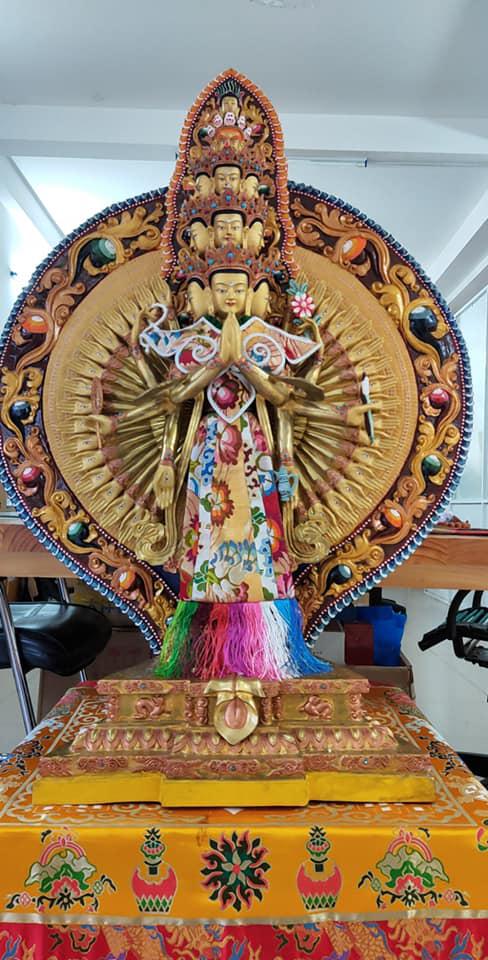 TÔN TƯỢNG THIÊN THỦ THIÊN NHÃN TÂY TẠNG 104CM