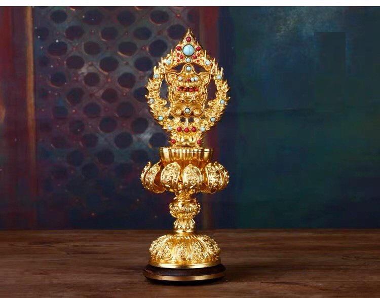 BÁT CÁT TƯỜNG ĐỒNG MẠ VÀNG CAO CẤP 24cm 