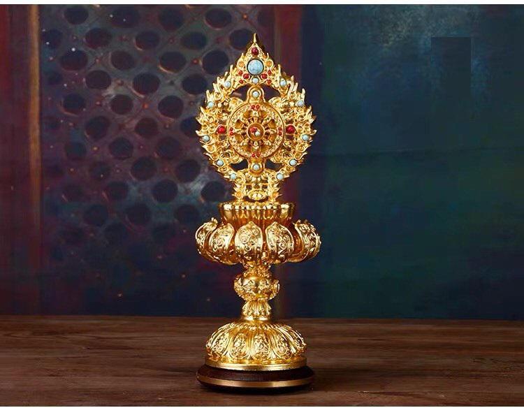 BÁT CÁT TƯỜNG ĐỒNG MẠ VÀNG CAO CẤP 24cm 