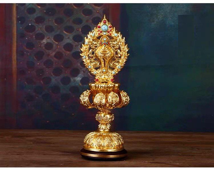 BÁT CÁT TƯỜNG ĐỒNG MẠ VÀNG CAO CẤP 24cm 
