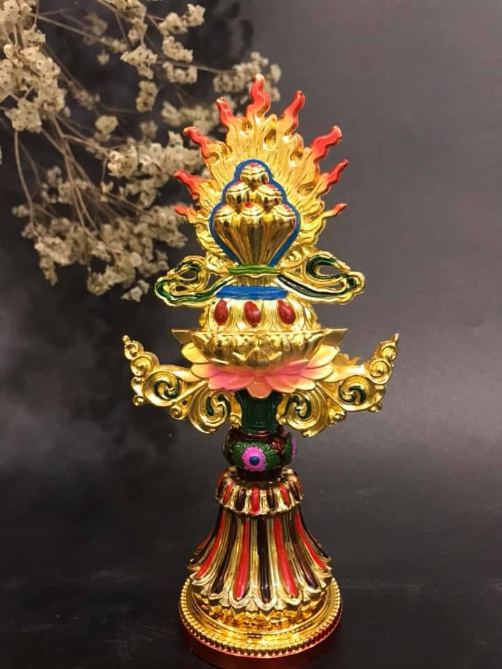 BỘ THẤT BẢO LUÂN VƯƠNG HỢP KIM VẼ MÀU 17CM