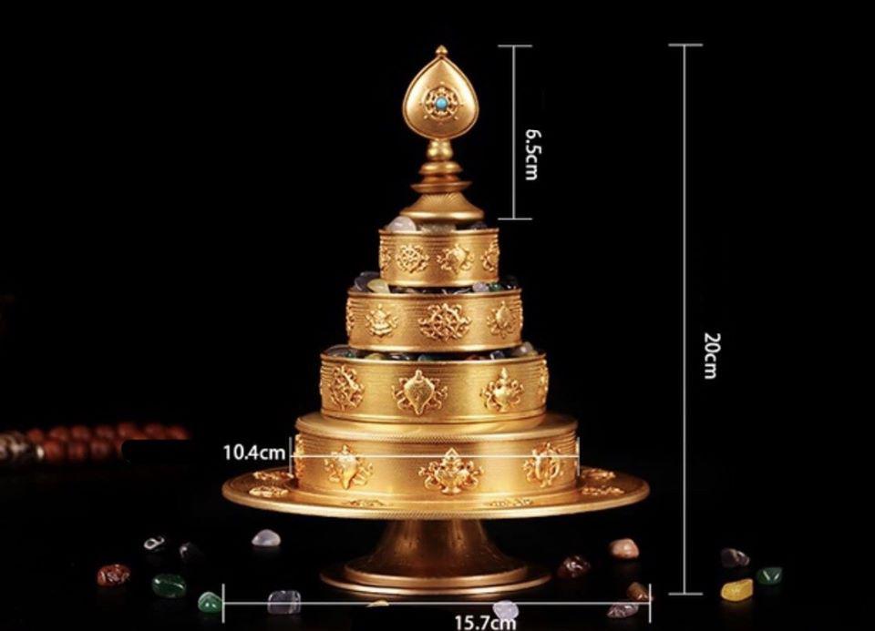 THÁP MANDALA ĐỒNG 20CM