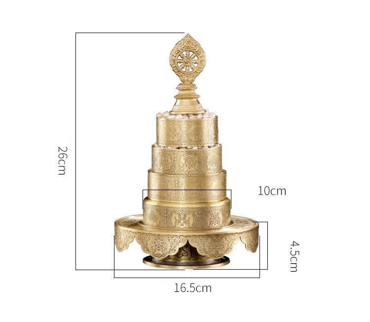 THÁP MANDALA HỢP KIM ĐỒNG 