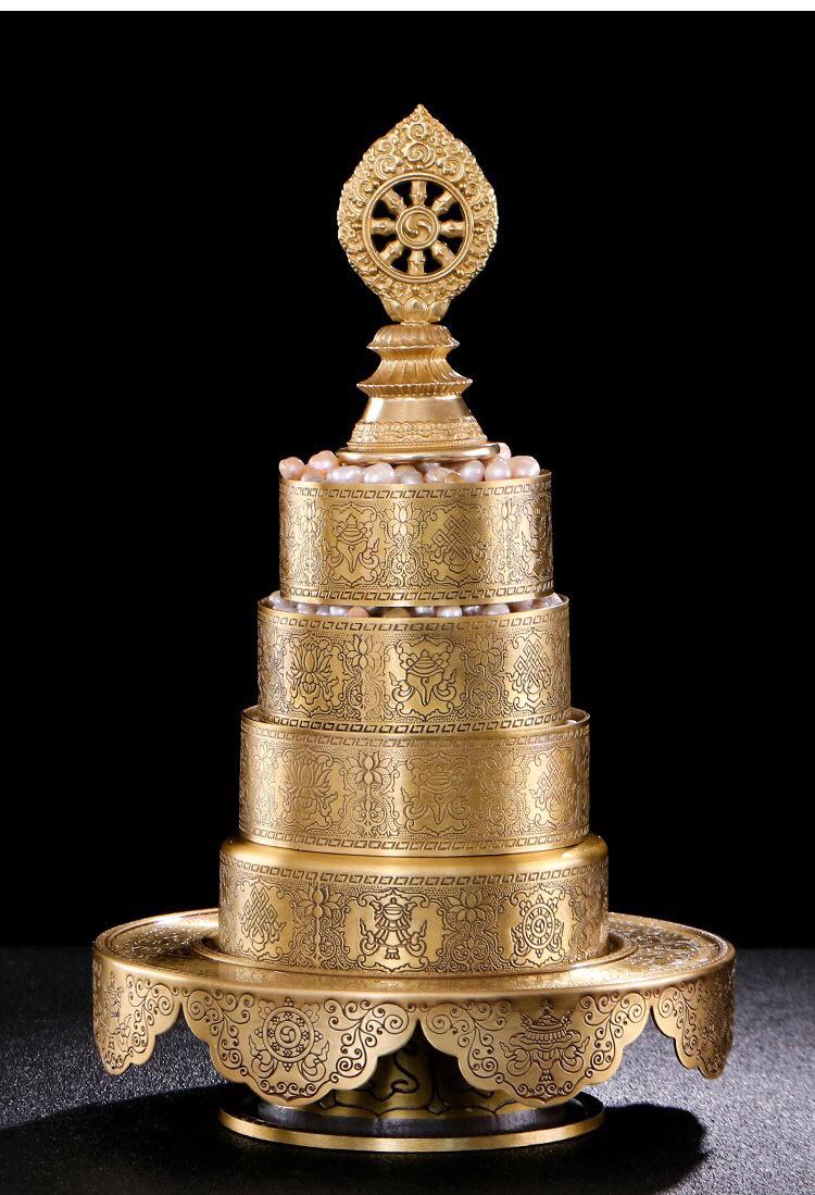 THÁP MANDALA HỢP KIM ĐỒNG 