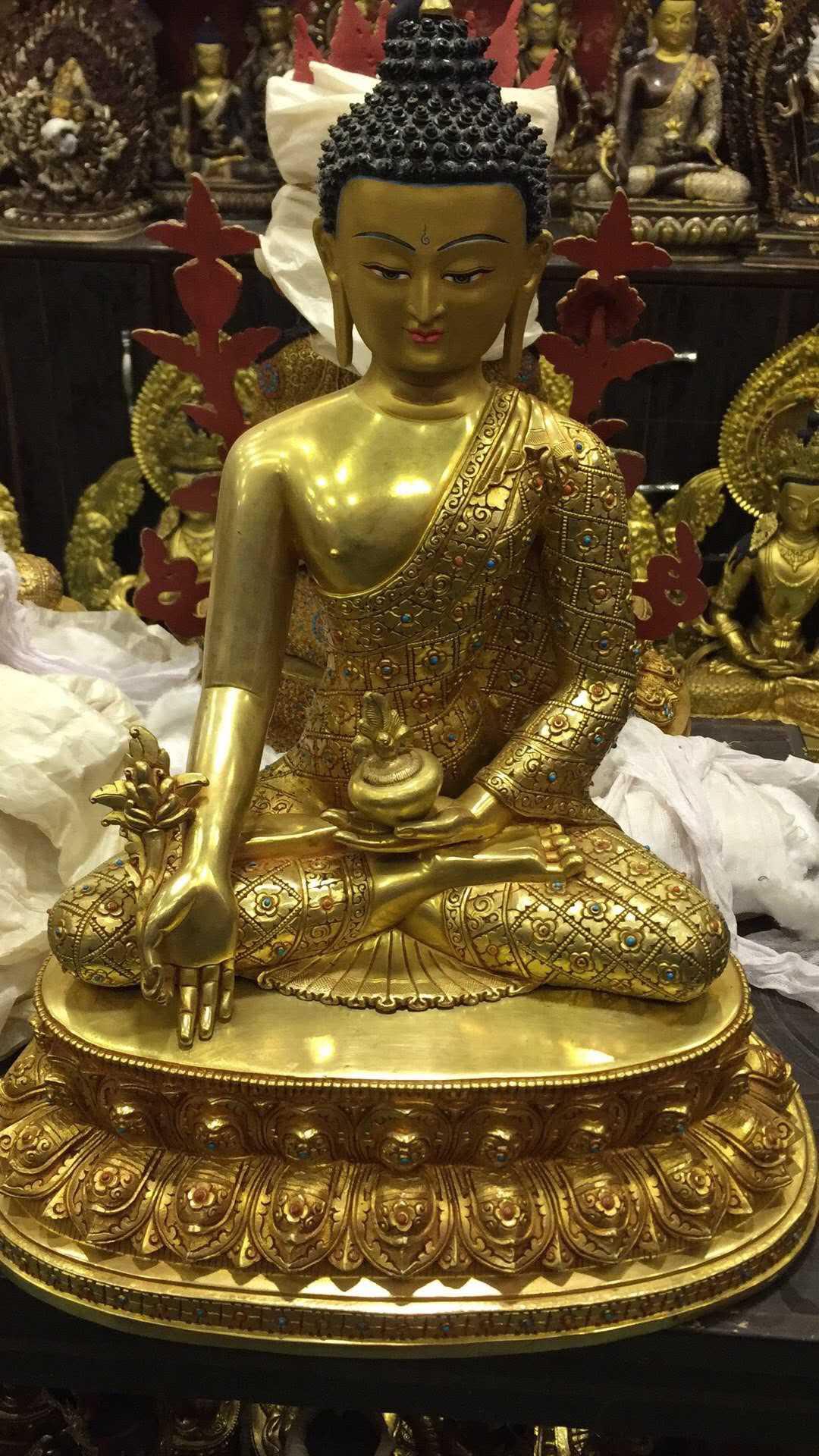 TÔN TƯỢNG ĐỨC PHẬT DƯỢC SƯ 44CM