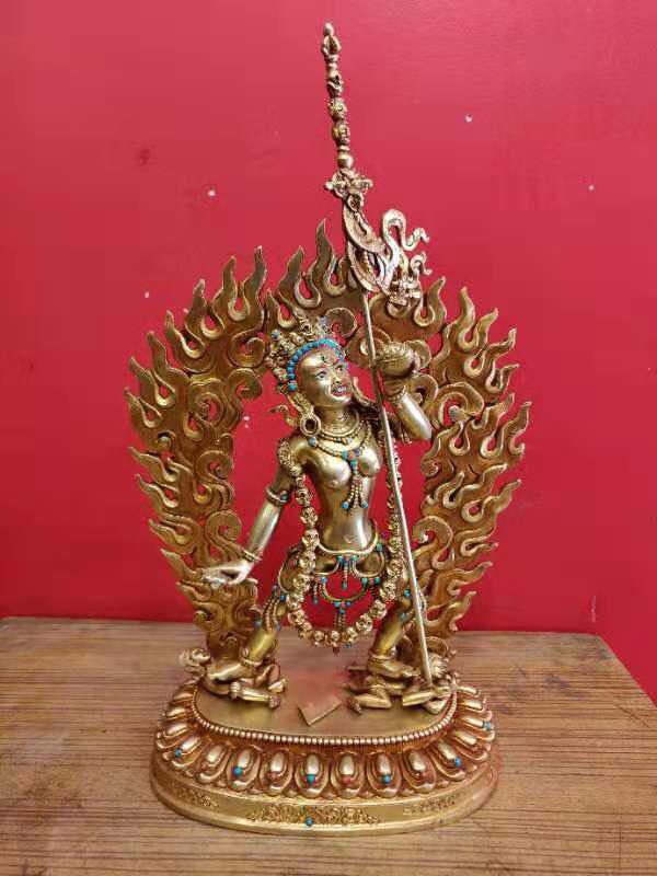 TÔN TƯỢNG DU GIÀ THÁNH NỮ DAKINI 25CM