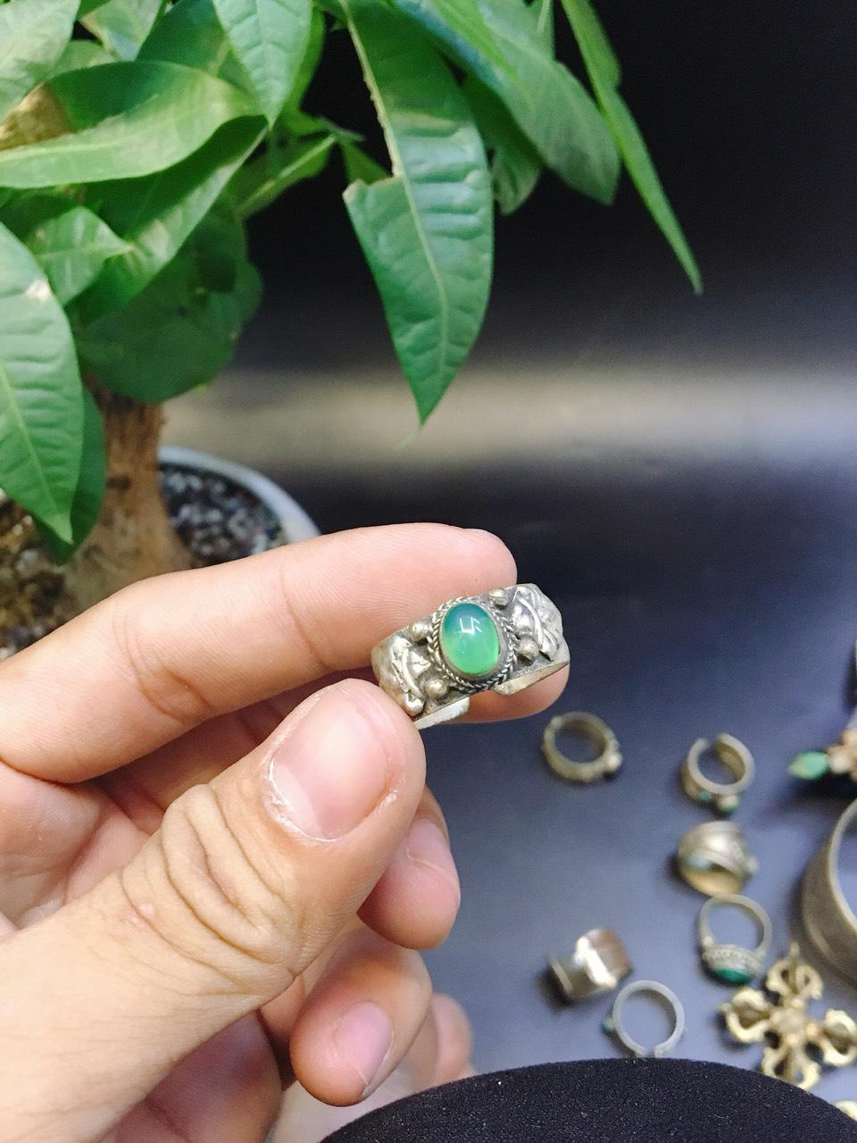 NHẪN BẠC TẠNG THẠCH LAM