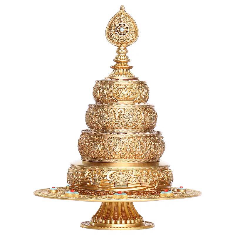 THÁP MANDALA ĐỒNG CAO CẤP 24CM