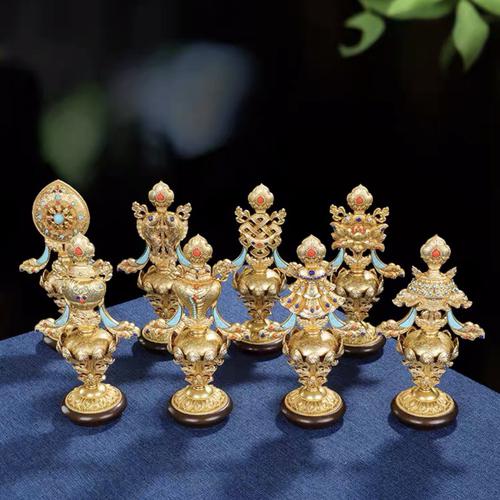 BÁT CÁT TƯỜNG ĐỒNG MẠ VÀNG 16CM