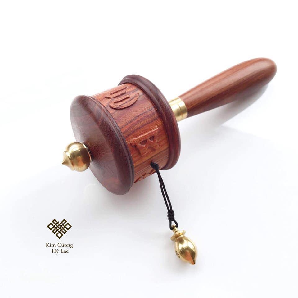 KINH LUÂN QUAY TAY GỖ ĐÀN HƯƠNG ĐỎ
