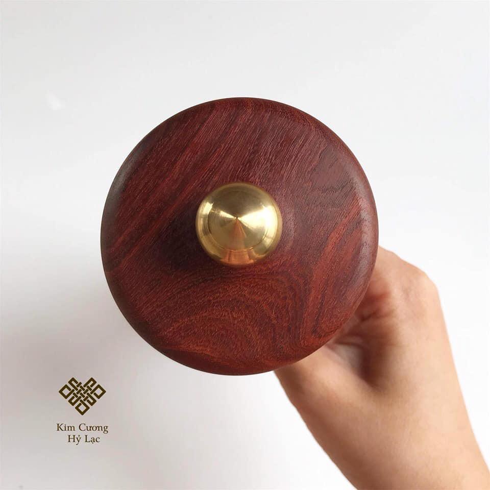 KINH LUÂN QUAY TAY GỖ ĐÀN HƯƠNG ĐỎ