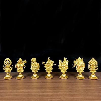 BỘ THẤT BẢO LUÂN VƯƠNG ĐỒNG 11CM