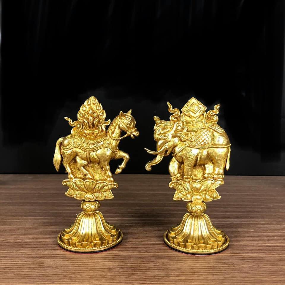 BỘ THẤT BẢO LUÂN VƯƠNG ĐỒNG 11CM