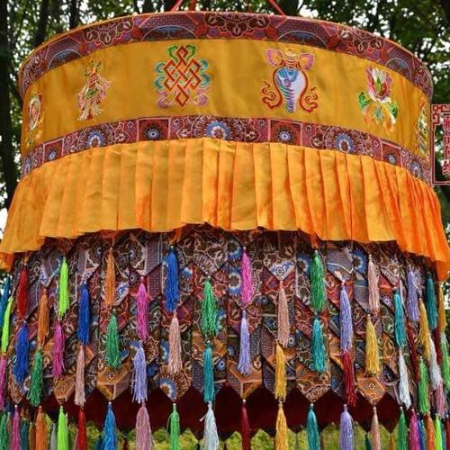 LỌNG BÁU THÊU BÁT CÁT TƯỜNG VẢI GẤM 100x80CM