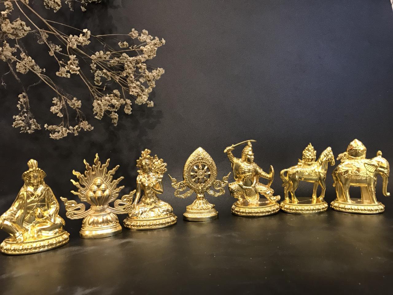 BỘ THẤT BẢO LUÂN VƯƠNG HỢP KIM 9CM