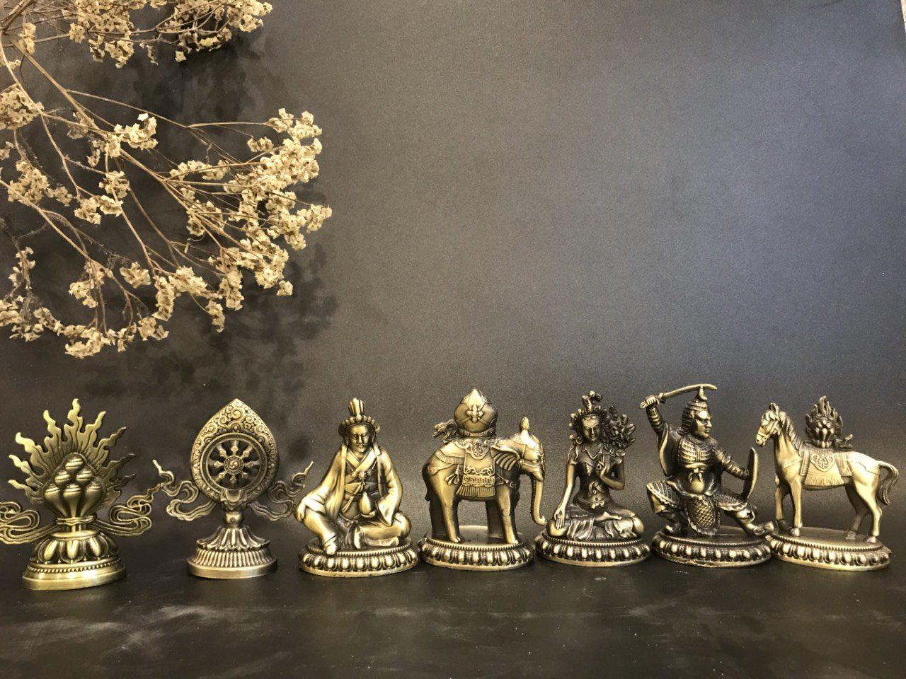 BỘ THẤT BẢO LUÂN VƯƠNG HỢP KIM 9CM