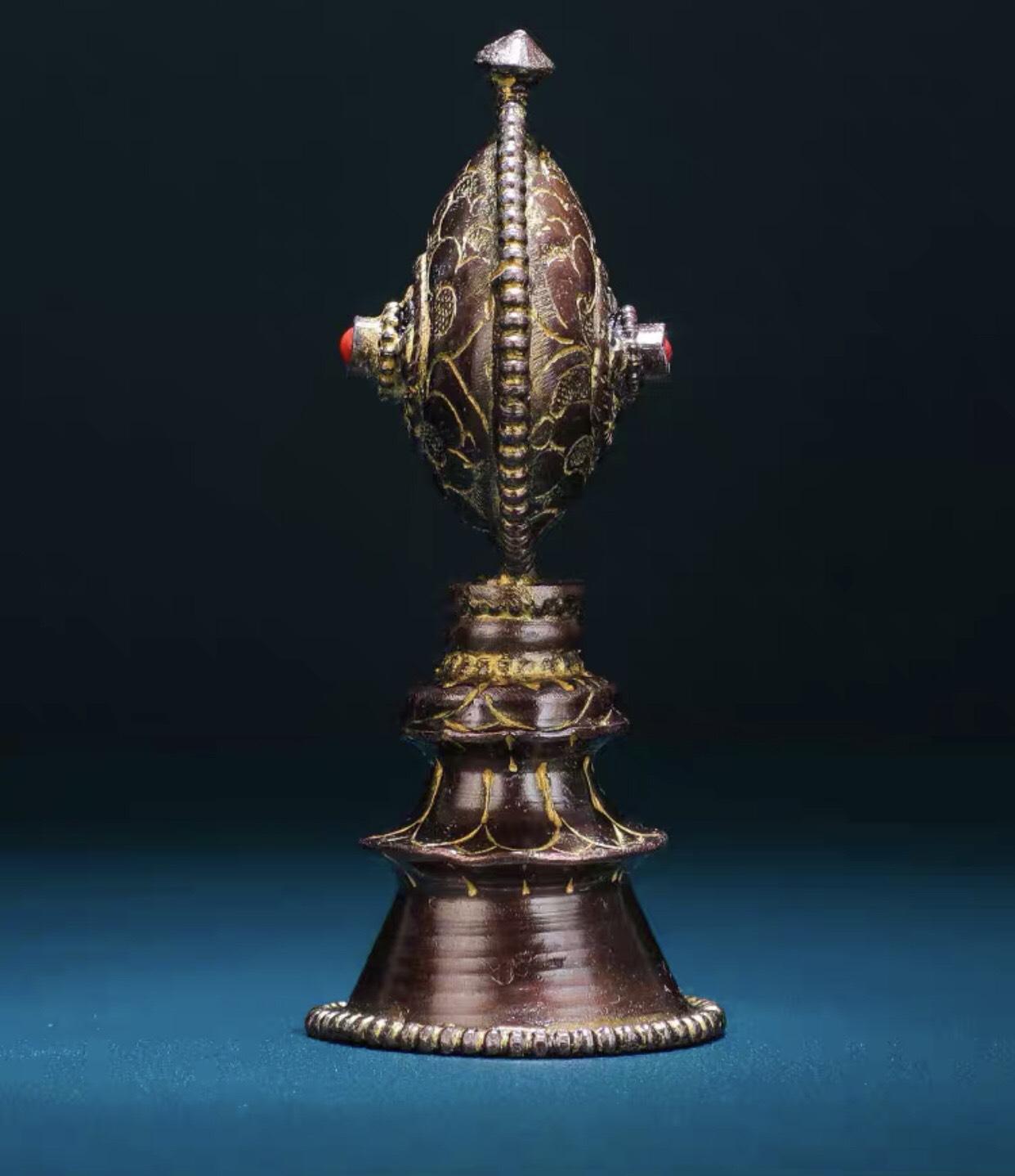 THÁP MANDALA ĐỒNG NÂU ( 24CM&29CM)