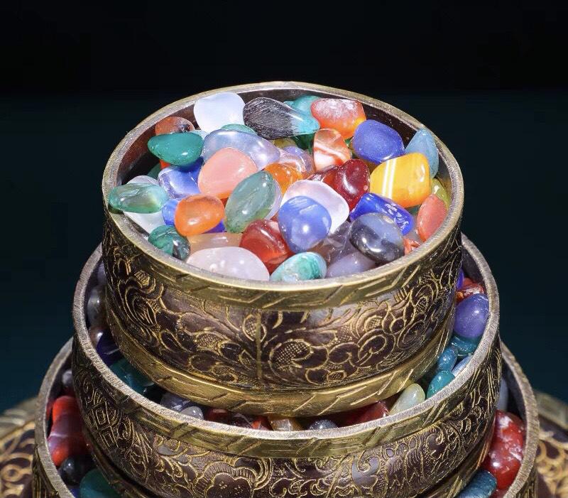 THÁP MANDALA ĐỒNG NÂU ( 24CM&29CM)