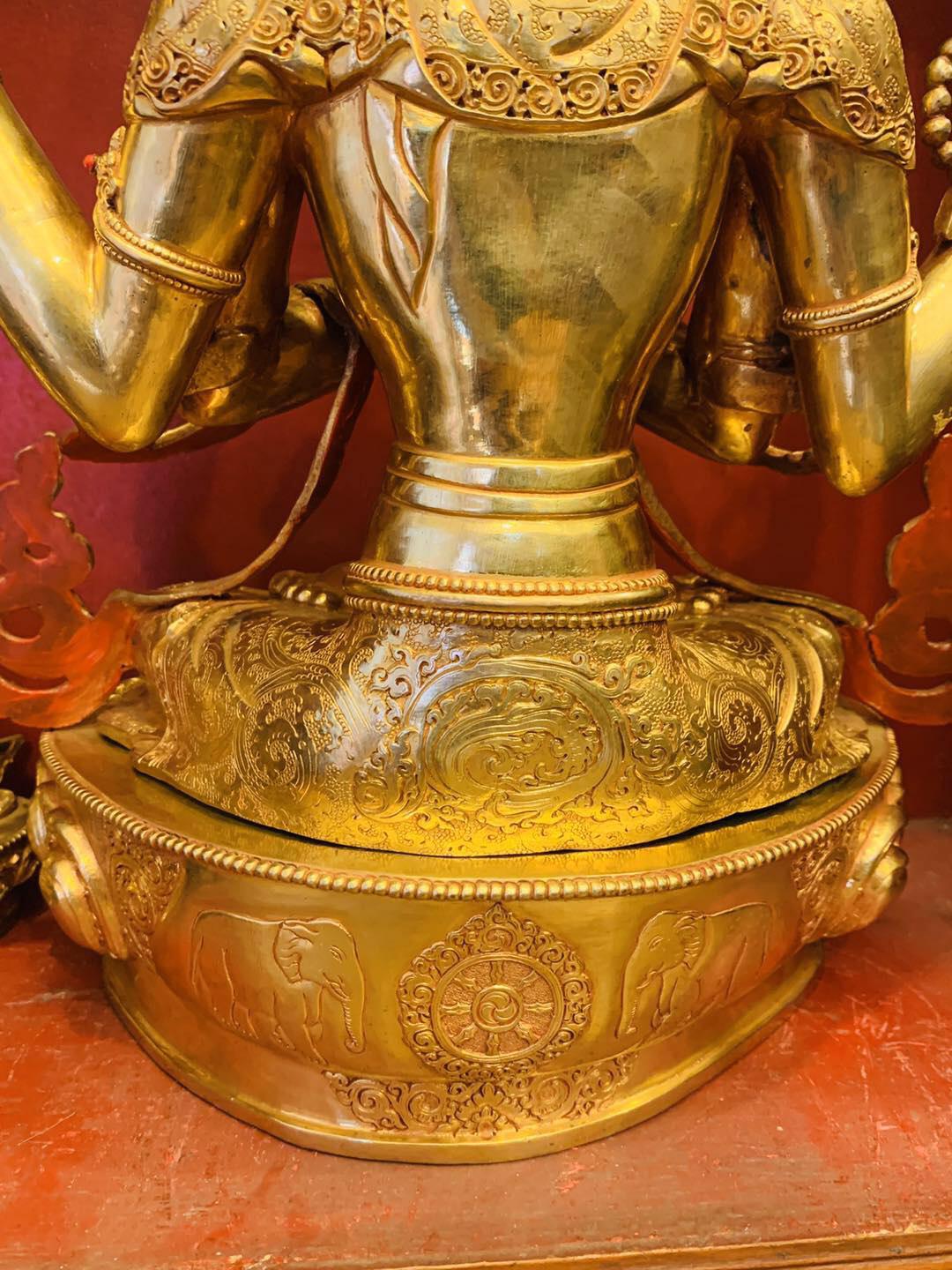 TÔN TƯỢNG QUAN ÂM TỨ THỦ 47CM
