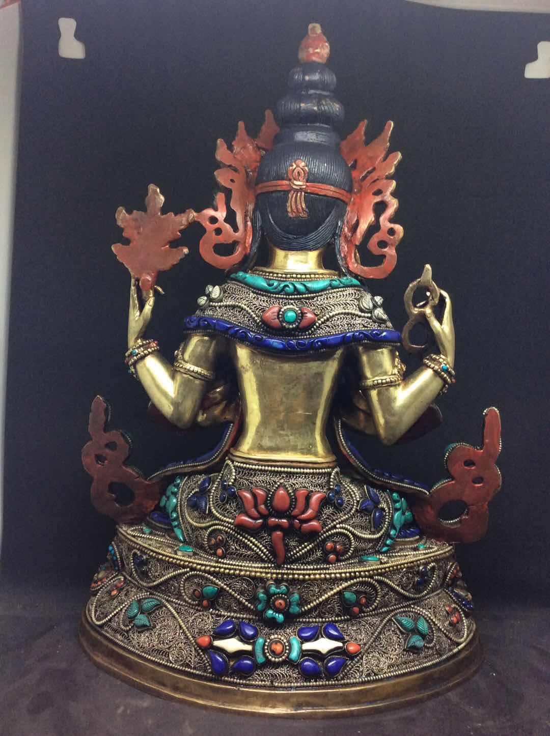 TÔN TƯỢNG QUAN ÂM TỨ THỦ 33CM