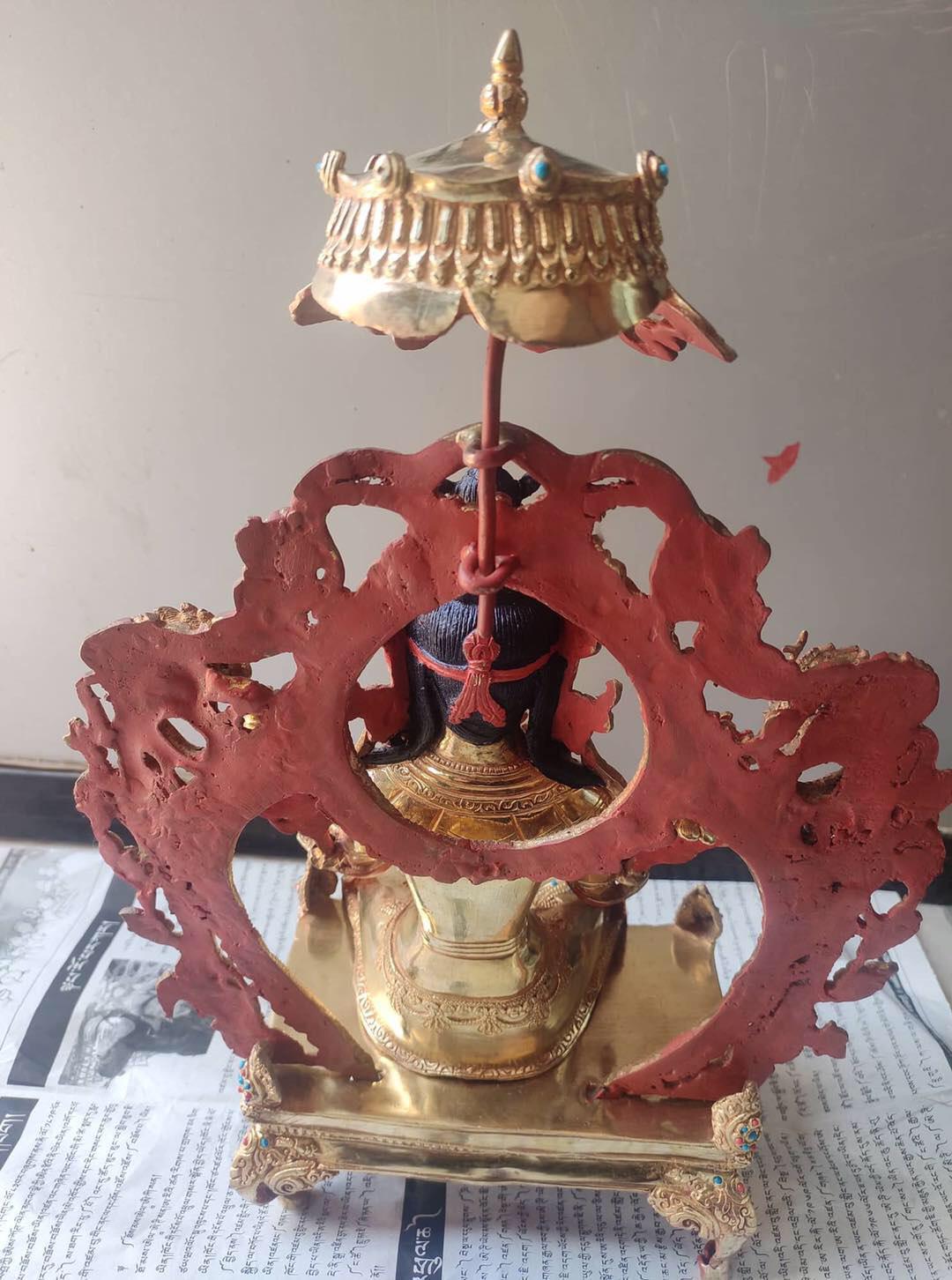 TÔN TƯỢNG PHẬT DI LẶC MẬT TÔNG 43CM