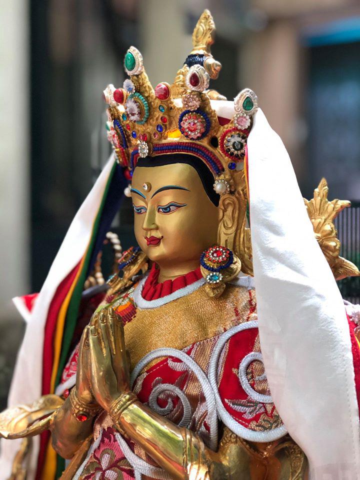 TÔN TƯỢNG QUAN ÂM TỨ THỦ TÂY TẠNG 45CM