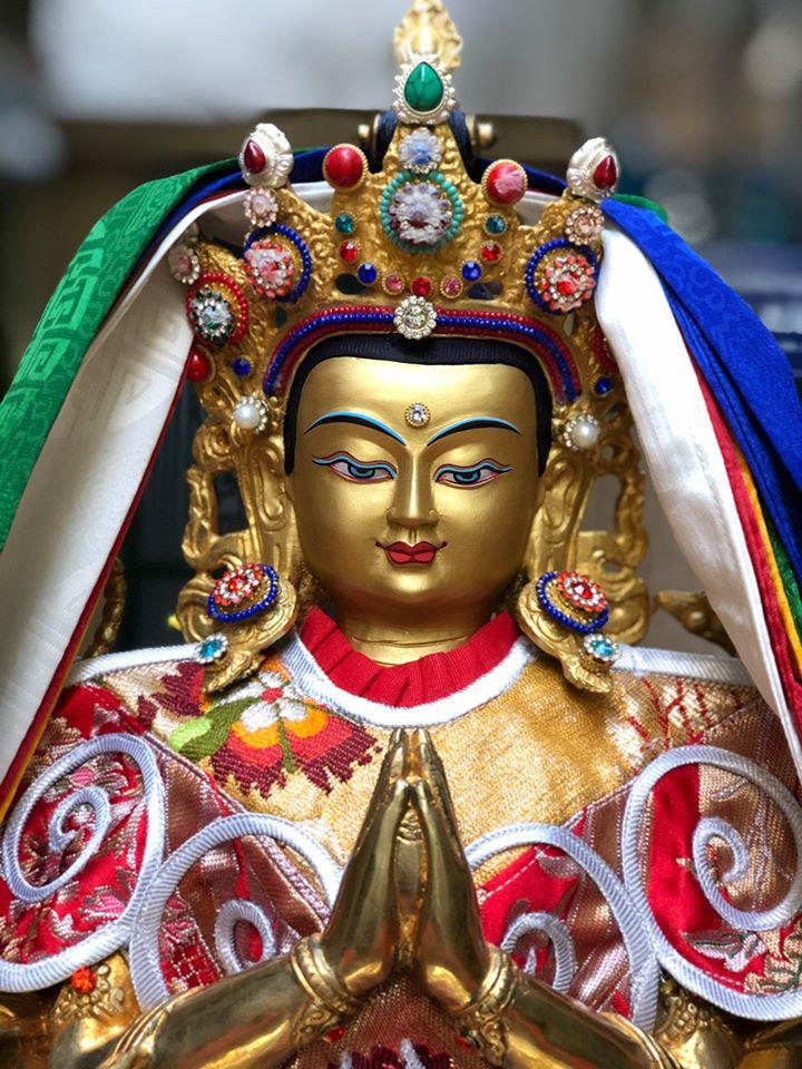 TÔN TƯỢNG QUAN ÂM TỨ THỦ TÂY TẠNG 45CM