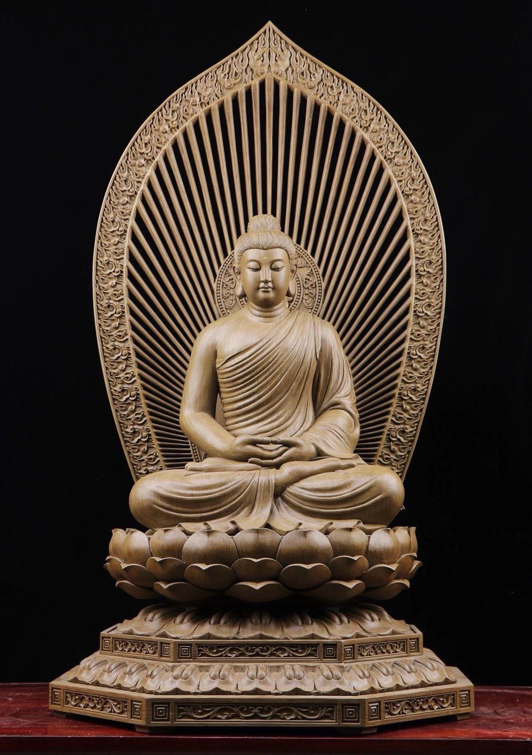 BỘ TƯỢNG HOA NGHIÊM TAM THÁNH 108CM