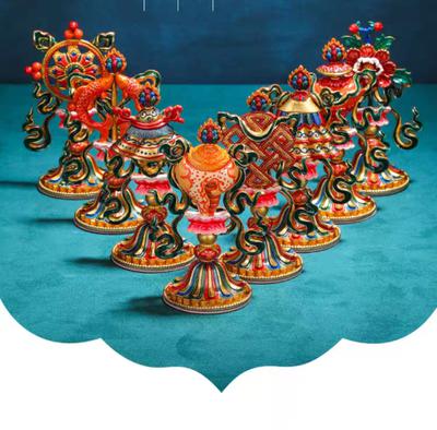 BÁT CÁT TƯỜNG ĐỒNG VẼ MÀU 11CM
