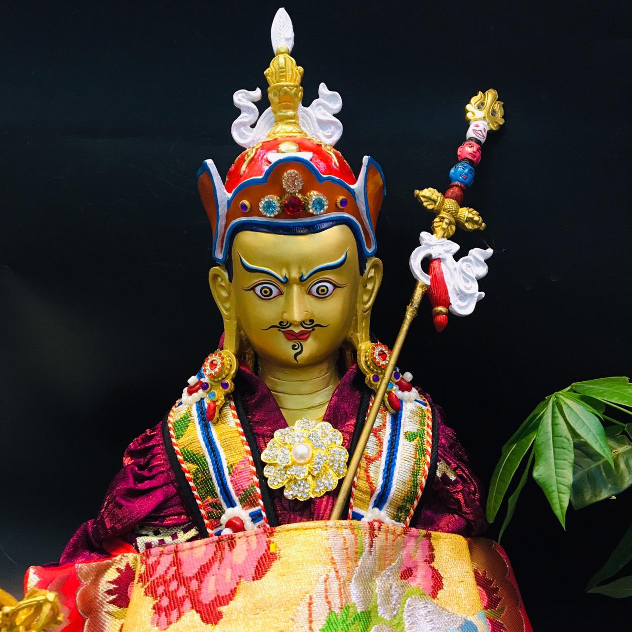 TÔN TƯỢNG ĐỨC LIÊN HOA SANH / GURU RINPOCHE TÂY TẠNG 45CM